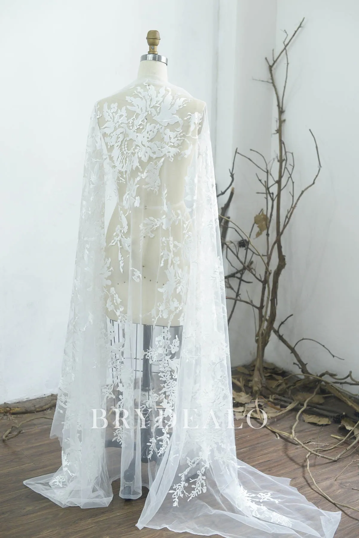 Disorderly Bushes Bridal Embroidery Lace Fabric